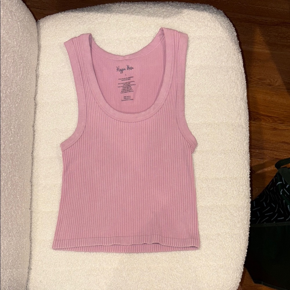 Hippie Rose Orchid Haze Ribbed Tank Top